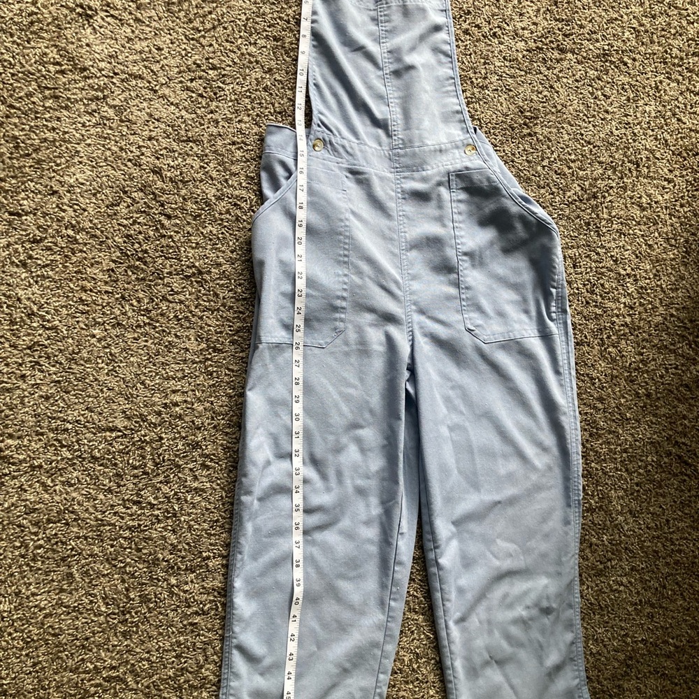 Blue Denim Overalls Relaxed Fit Full Length - Picture 5 of 7